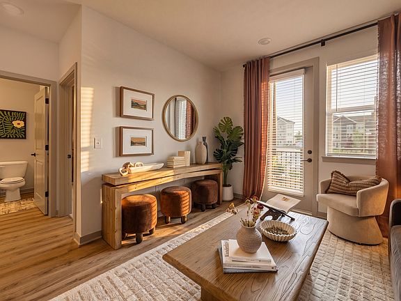 Modern Living Room at Archer Eastfield Station Apartments