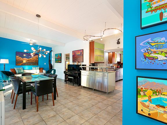 View of the great room from front door.