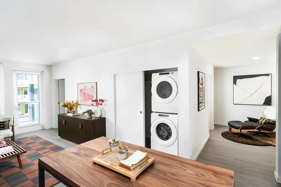 Enjoy the convenience of an in-home, full-size washer and dryer_laundry day just got a major upgrade.