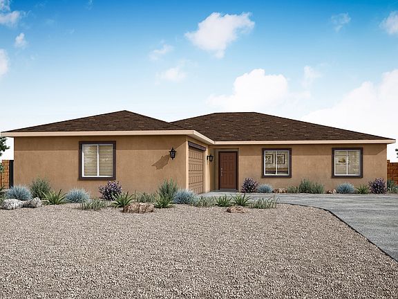 The Sandia features four bedrooms, two bathrooms, and a designer kitchen.