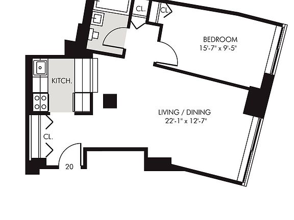 2nd image of 45 Wall St APT 2320