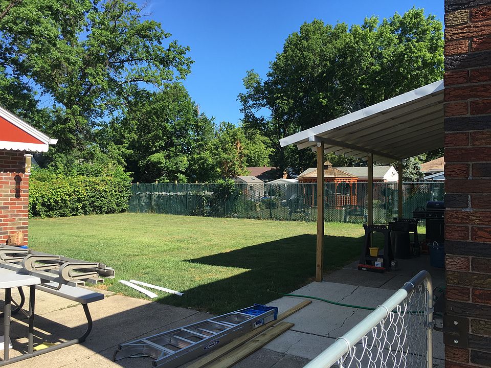 Fenced in backyard 