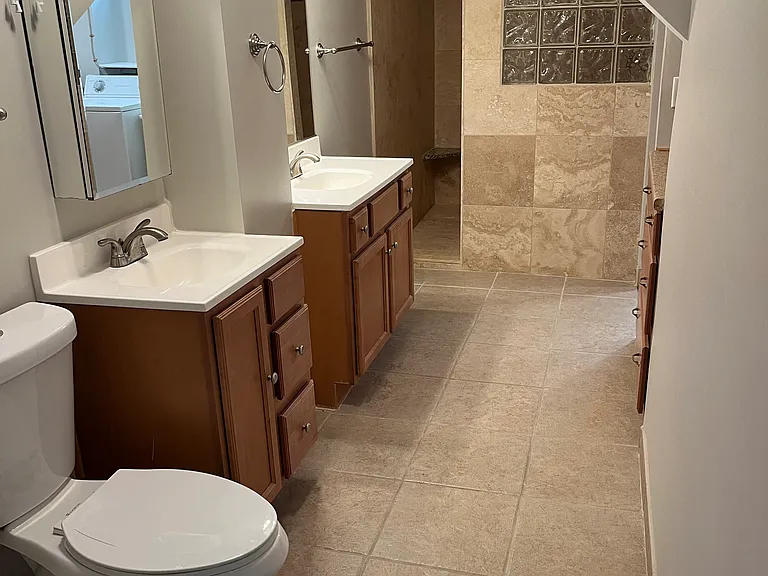 Lower level en-suite bathroom