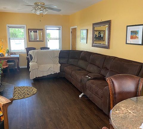 Long and comfy to watch TV or Wood stove