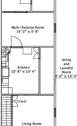 1st floor floor plan - all dimensions are approximate