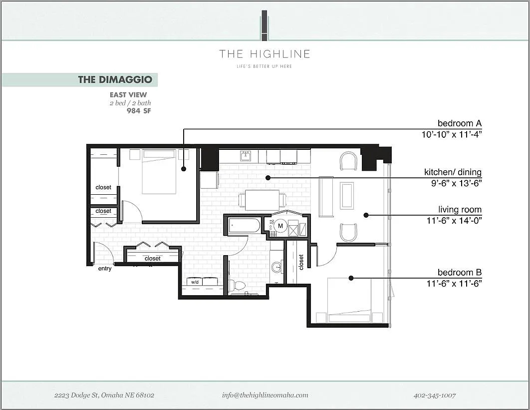Floor plan DiMaggio ADA