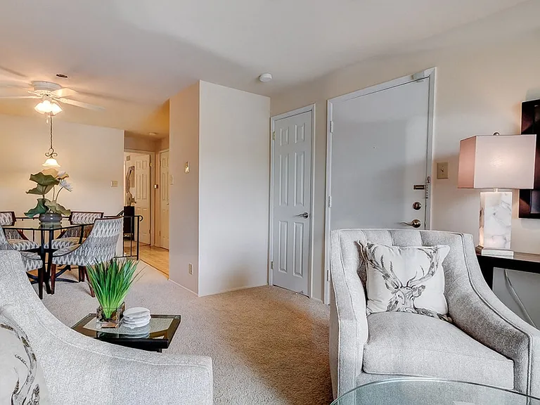 Spacious Connected Living and Dining Room