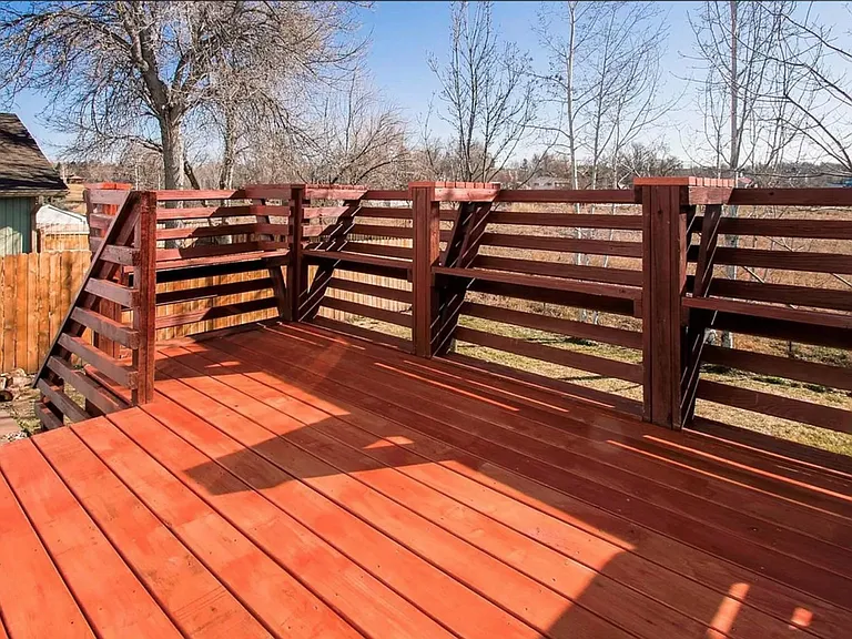 Back deck off Master Bedroom