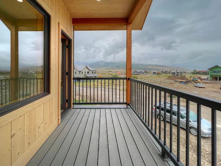 Balcony space off of the living room