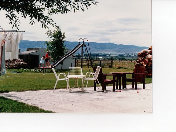 Kids playing on the slide