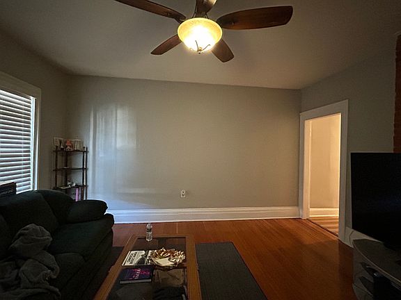 Living Room with Ceiling Fan