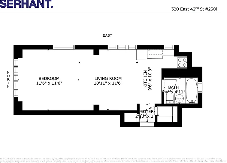 320 E 42nd St #2301 — Photo 2
