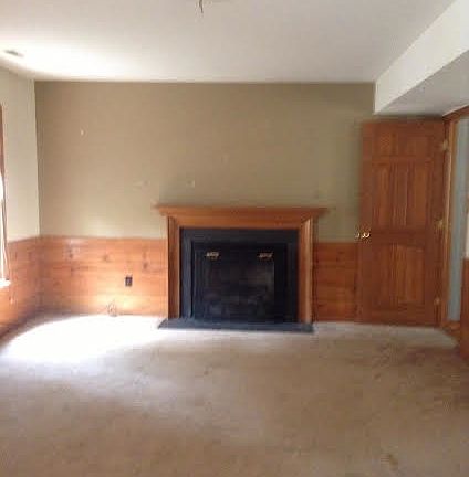 Family room with fireplace