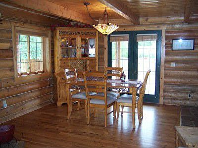 Dining Room w/ French Doors out to wrap around deck