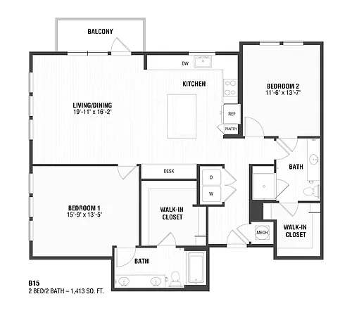 Floor plan B15