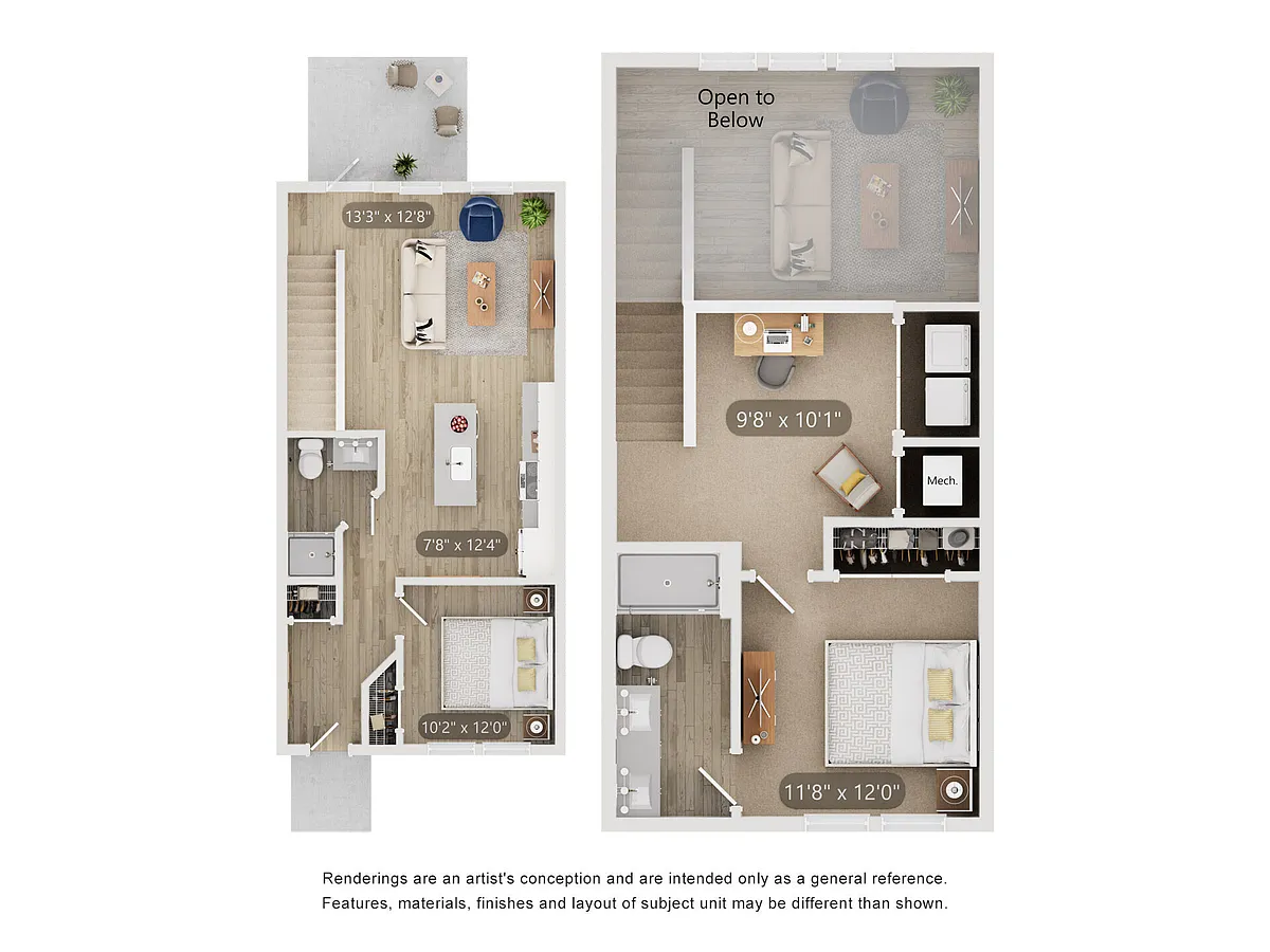 Floor plan Townhome B2
