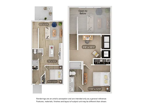 Floor plan Townhome B2