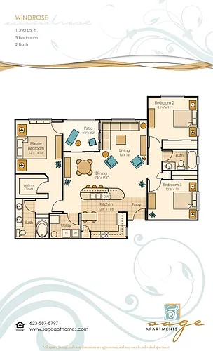 Floor plan Windrose