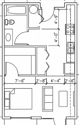 Floor plan Studio