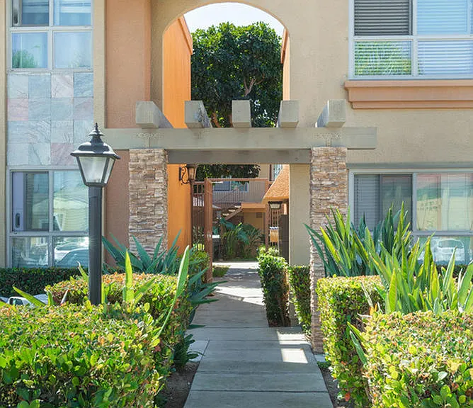 Entry Walkway to The Park Apartment Homes