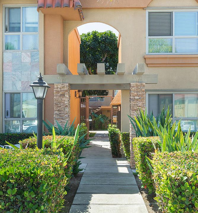 Entry Walkway to The Park Apartment Homes