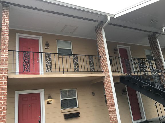 Unit entrance on second floor