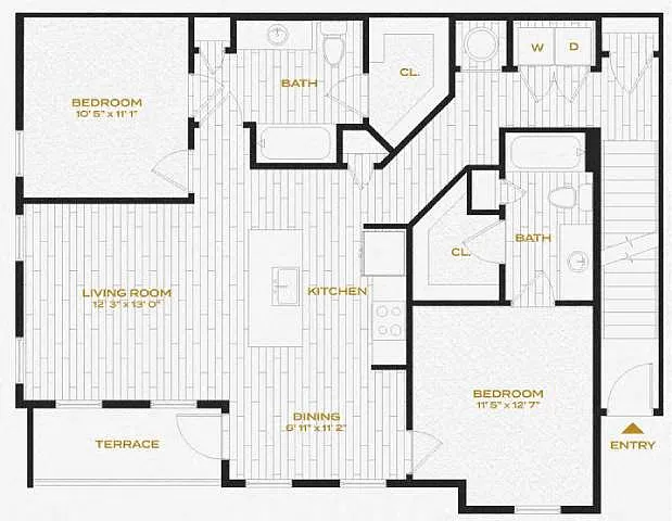 Floor plan 2B
