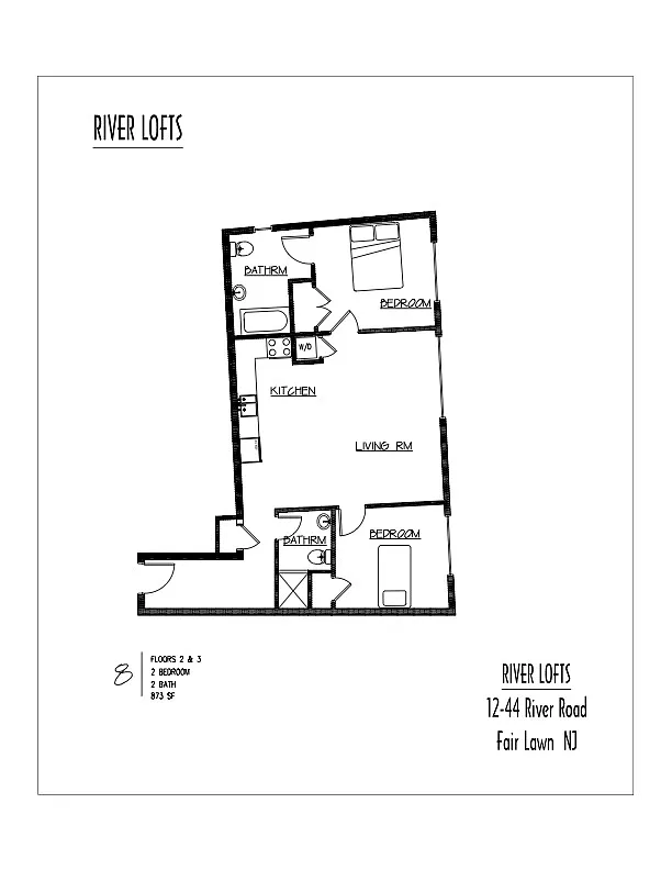 Floor plan 2 Bedroom