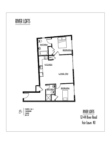 Floor plan 2 Bedroom