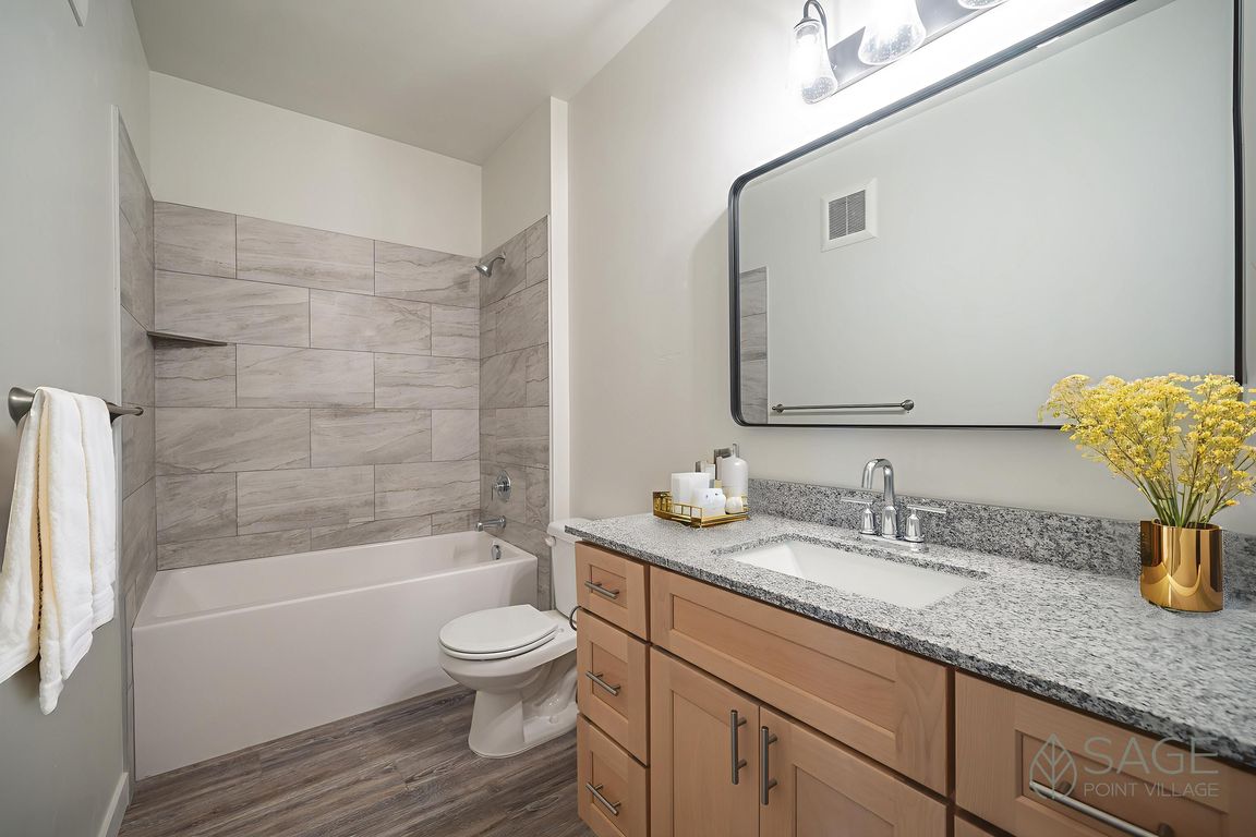 Sage Point Village Apartments - Staged Photo of Bathroom