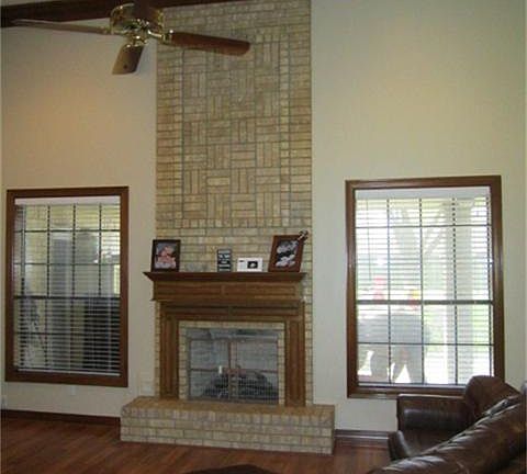 Fireplace in living room