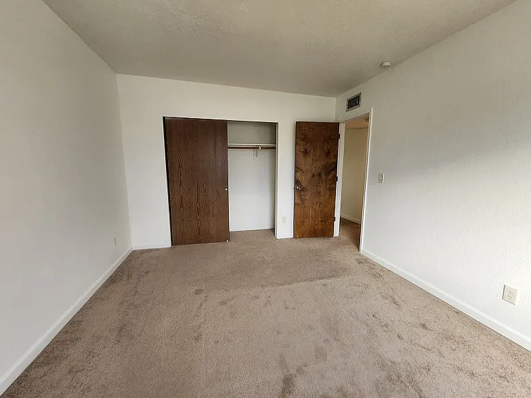 Primary bedroom from window to south