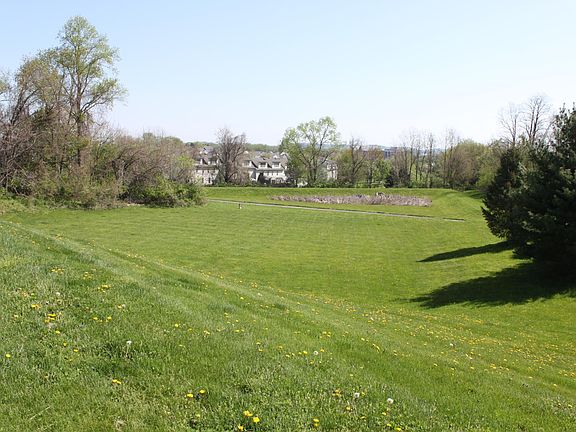 Community Storm water area great for sledding in winter and