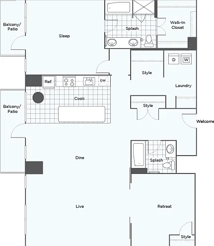 Penthouse G | 1-Bed Penthouse Penthouse G | 1-Bed Penthouse