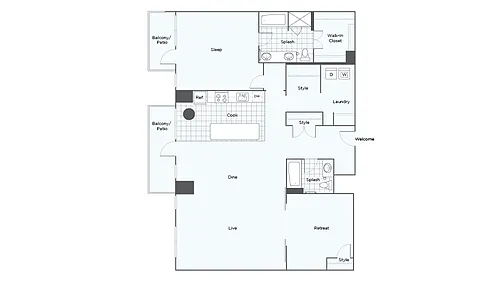 Floor plan Penthouse G