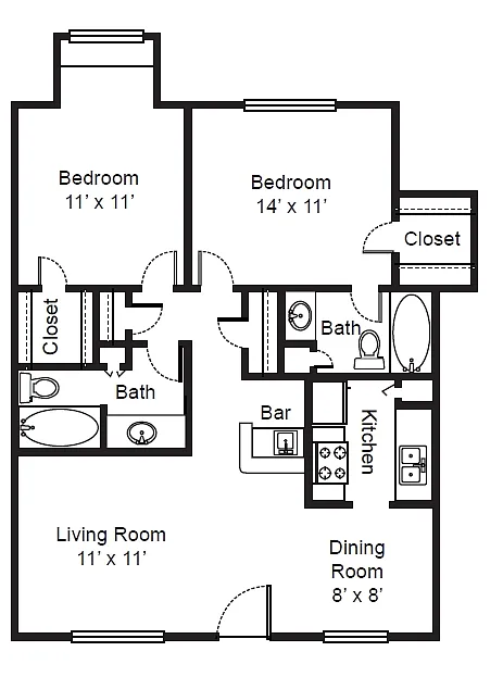 Floor plan Plan B3