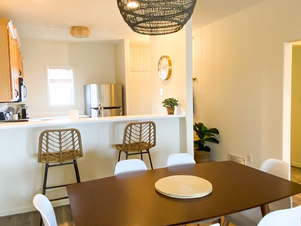 Dining room and kitchen
