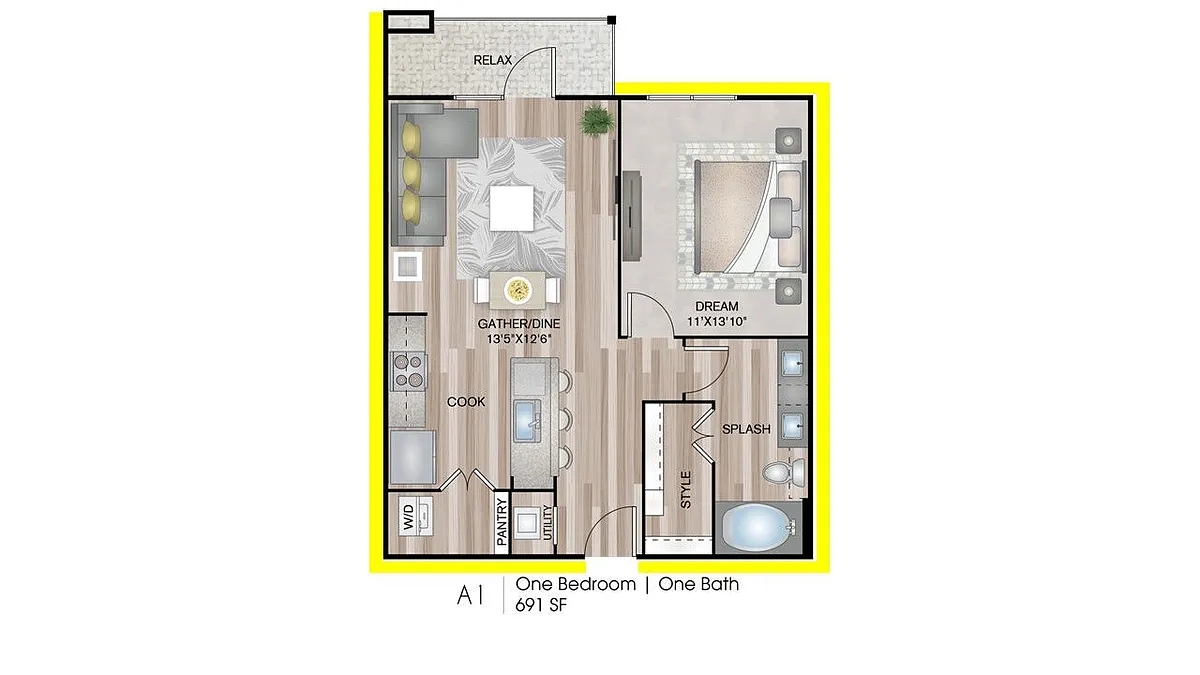 Floor plan A1