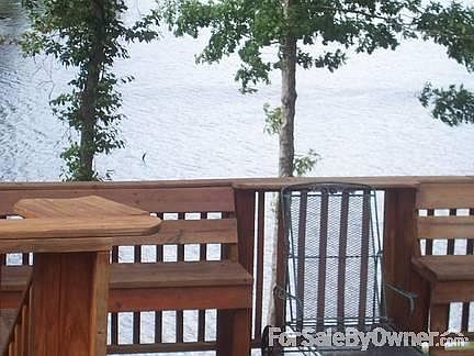 overlooing lake from lower balcony