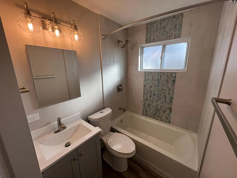 inside the bathroom
