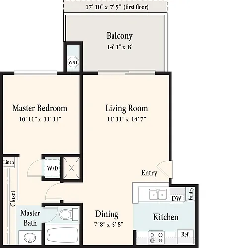 Floor plan The Valley Trail - Upstairs