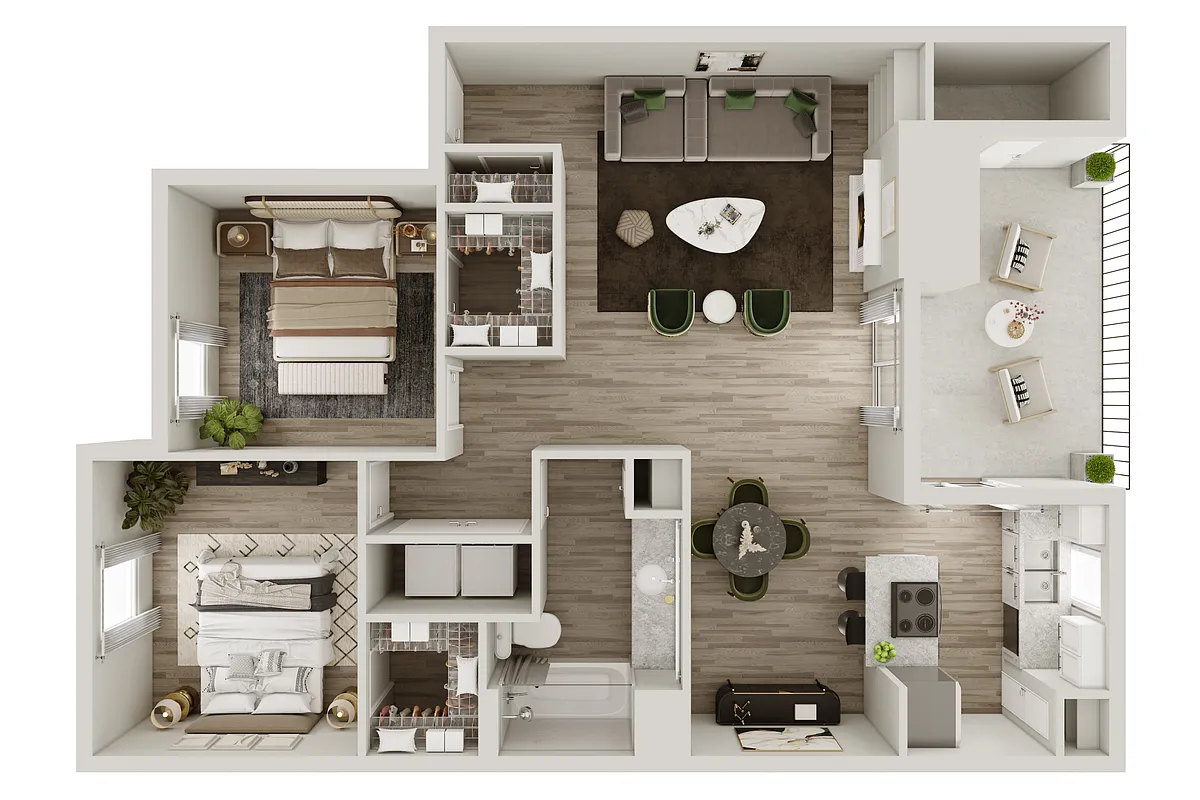 Floor plan 2-1 Deluxe
