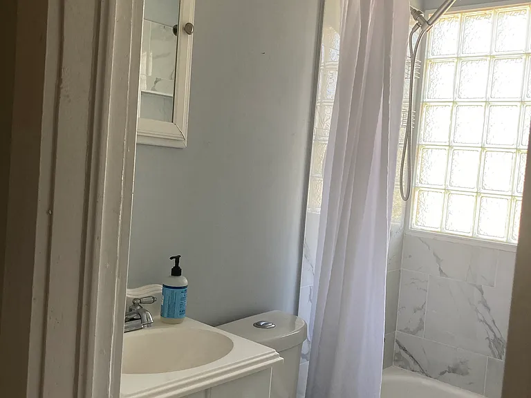 Sink, bath view.