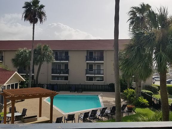 Balcony view over pool
