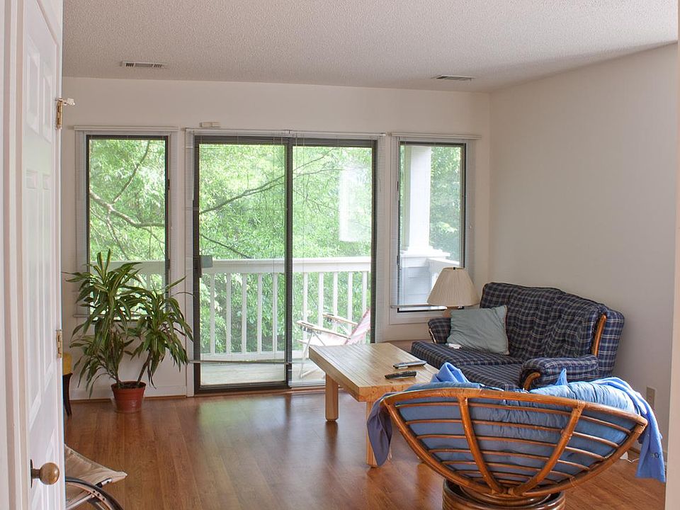 View looking out on to private balcony.
