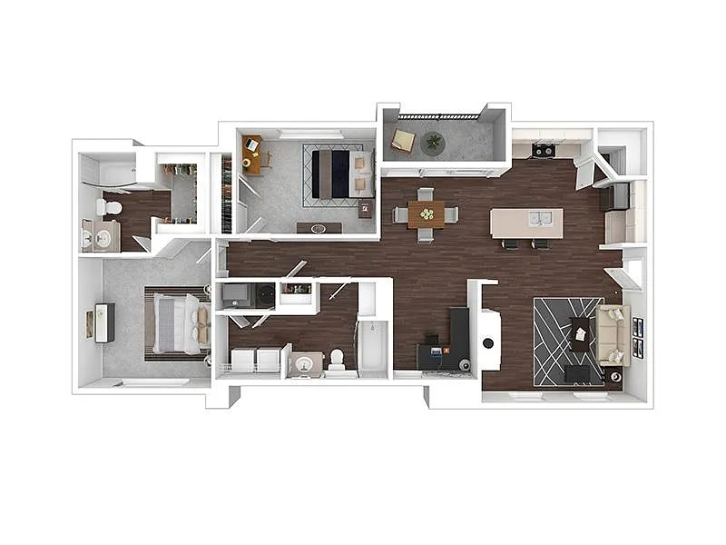 Floor plan 2x2-1353-Premier