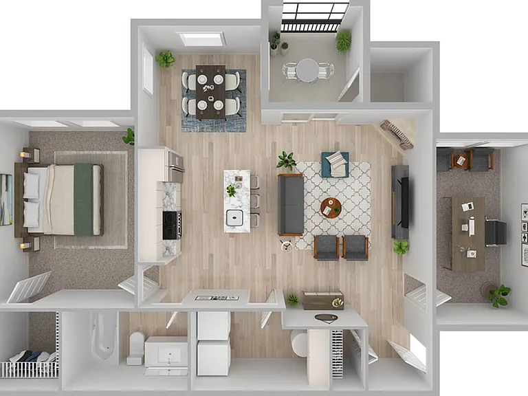 1 Bedroom | 1 Bath | 808 SF 1 Bedroom | 1 Bath | 808 SF