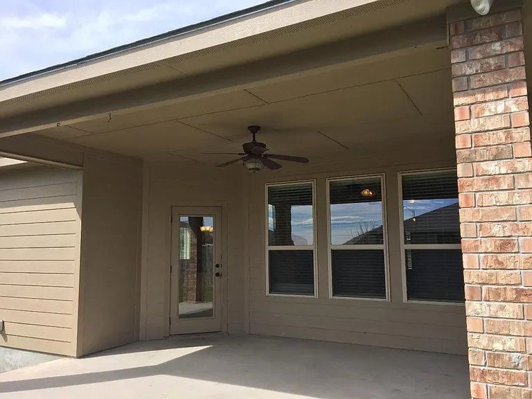Covered back porch
