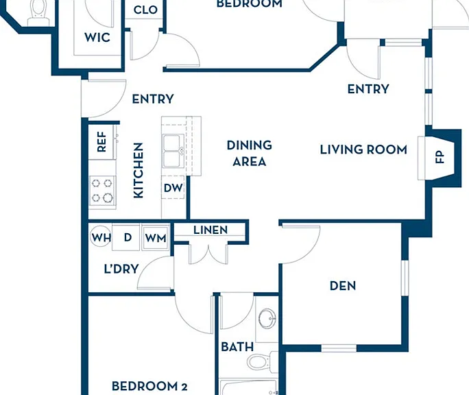 2 Bedroom | 2 Bath | 1200 SF 2 Bedroom | 2 Bath | 1200 SF