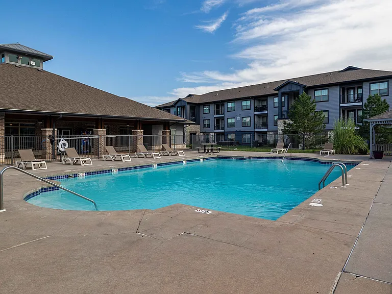 Resort-Style Swimming Pool at Inwood Crossings Apartments in Wichita, KS